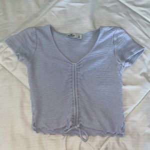 light blue hollister top